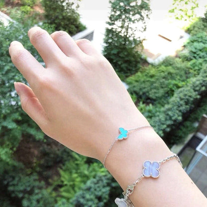 [Rosla Jewelry]BUTTERFLY TURQUOISE BUTTERFLY BRACELET SILVER