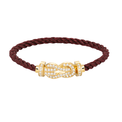 [Rosla Jewelry]CHANCE LARGE 8 FIGURE BUCKLE FULLDIAMOND BRACELET GOLD