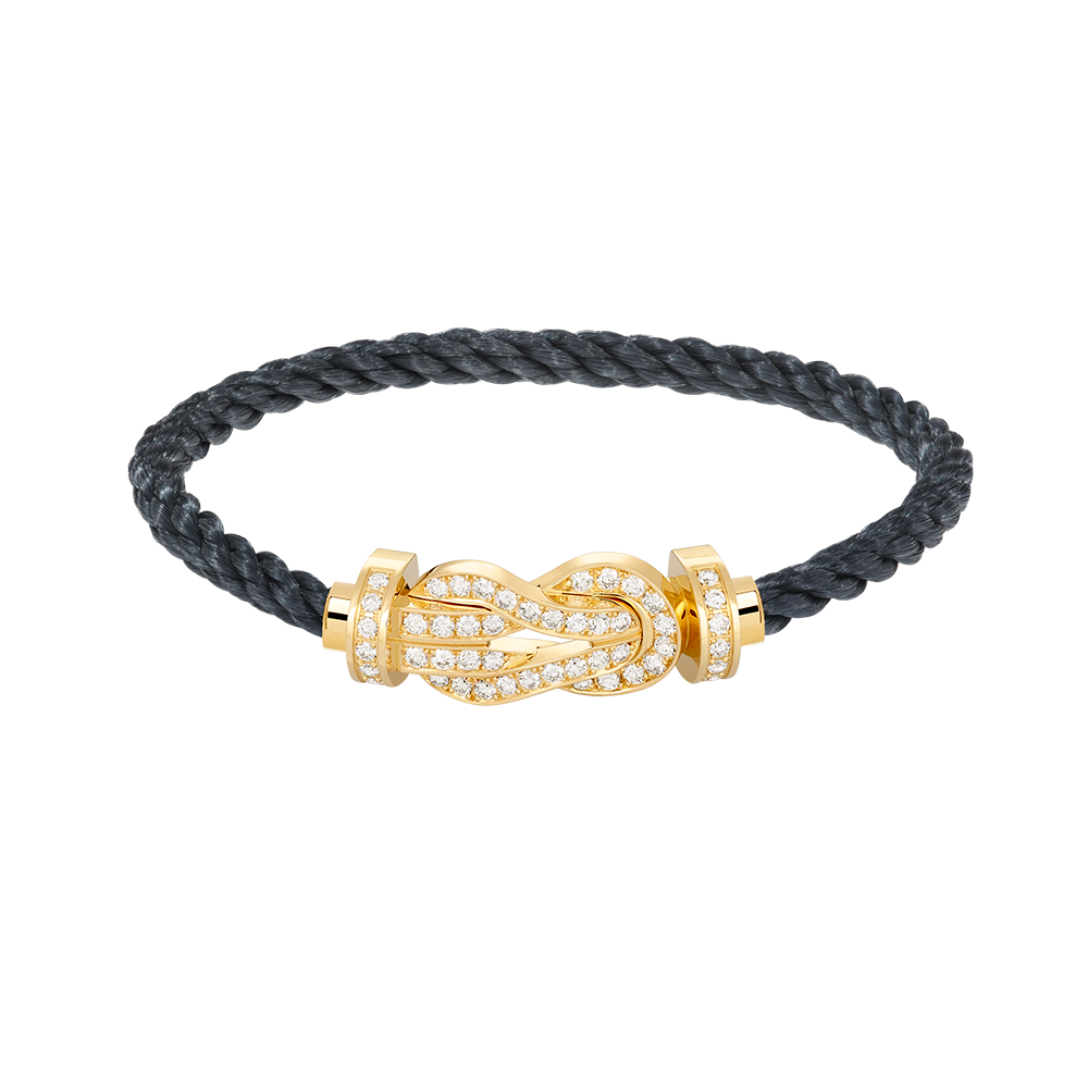 [Rosla Jewelry]CHANCE LARGE 8 FIGURE BUCKLE FULLDIAMOND BRACELET GOLD