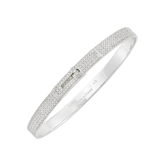 [Rosla Jewelry]HM KELLY BRACELET IN SILVER AND FULL PAVE DIAMOND