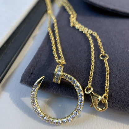 [Rosla Jewelry]JUSTE NECKLACE GOLD DIAMONDS