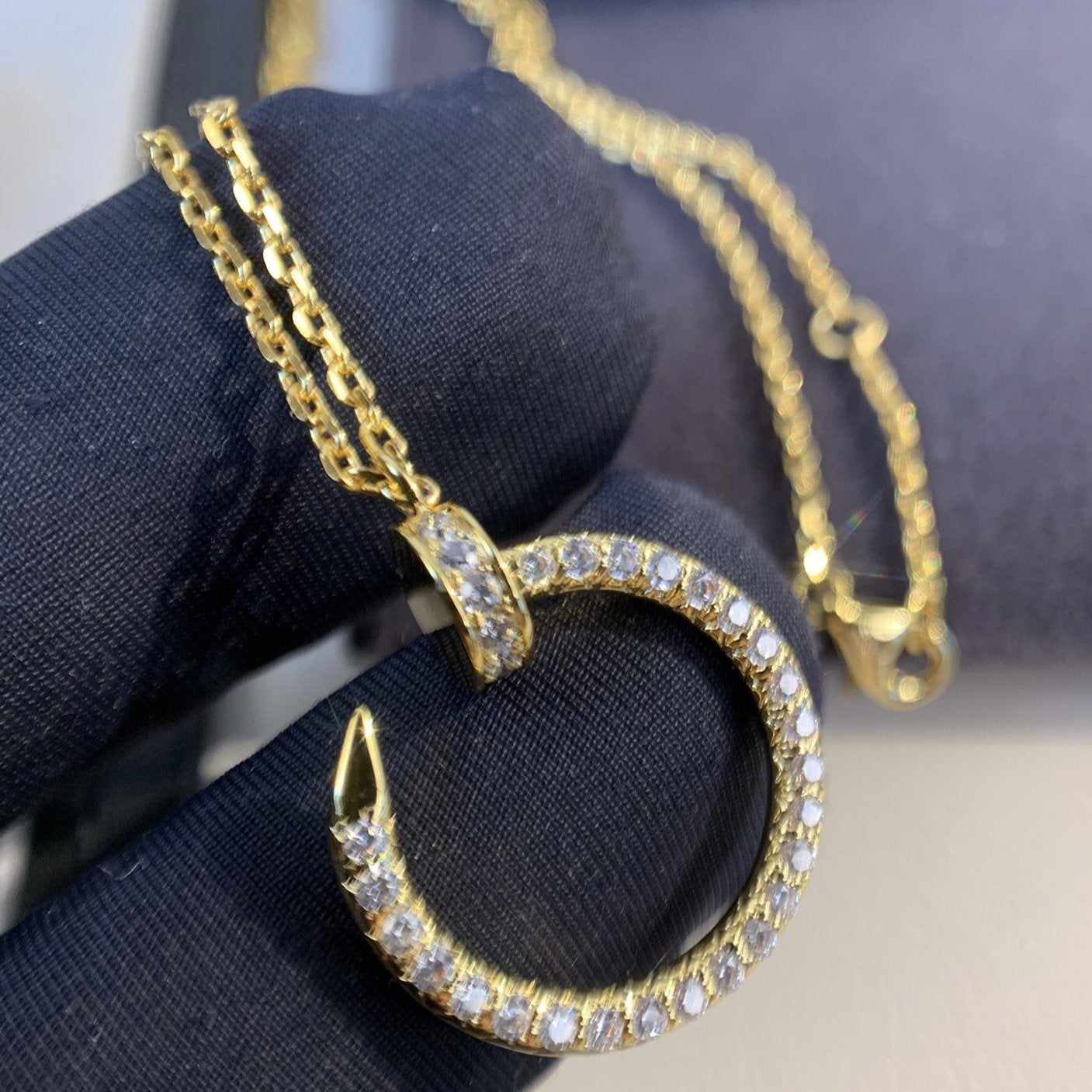 [Rosla Jewelry]JUSTE NECKLACE GOLD DIAMONDS