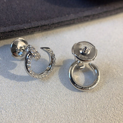 [Rosla Jewelry]JUSTE EARRINGS SILVER DIAMONDS