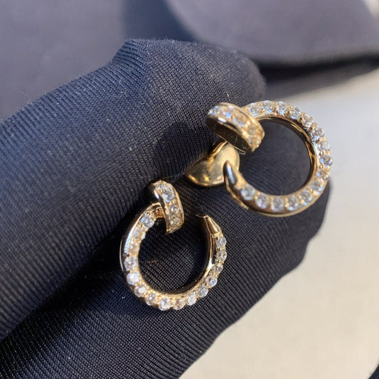 [Rosla Jewelry]JUSTE EARRINGS GOLD DIAMONDS