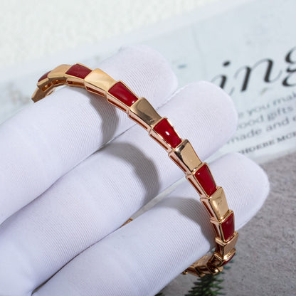 [Rosla Jewelry]SERPENTI BRACELET PINK GOLD RUBELLITE