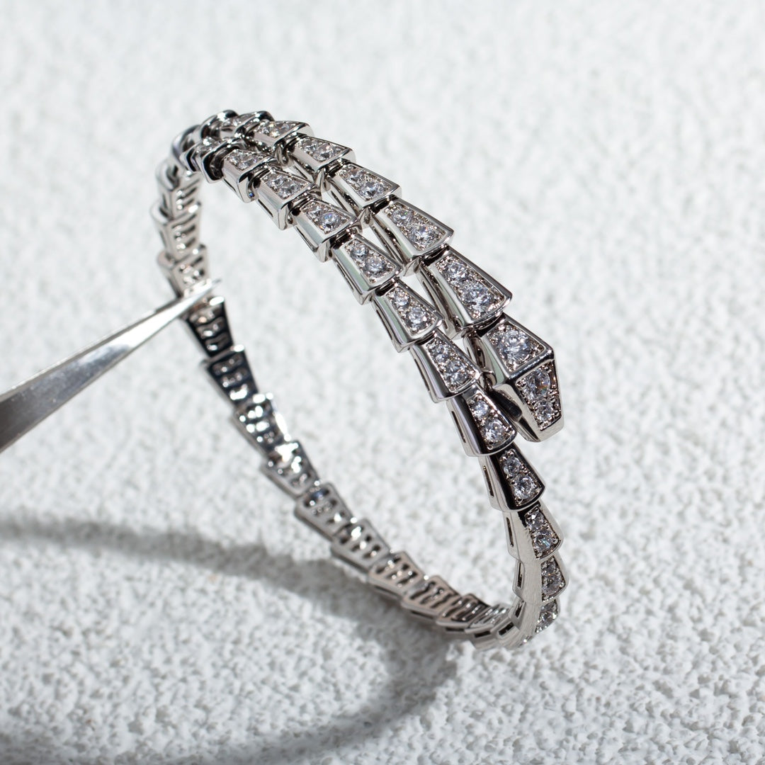 [Rosla Jewelry]SERPENTI BRACELET 6MM SILVER DIAMOND