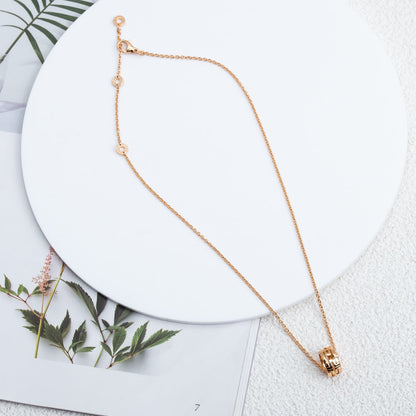 [Rosla Jewelry]PARENTESI NECKLACE PINK GOLD