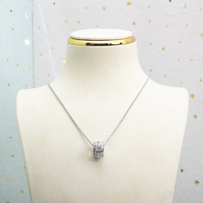 [Rosla Jewelry]PARENTESI NECKLACE SILVER DIAMOND