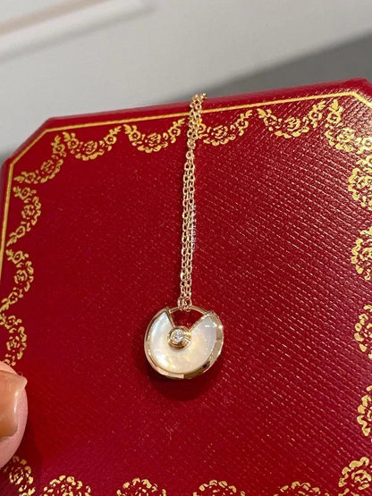 [Rosla Jewelry]AMULETTE ROSE GOLD MOP NECKLACE