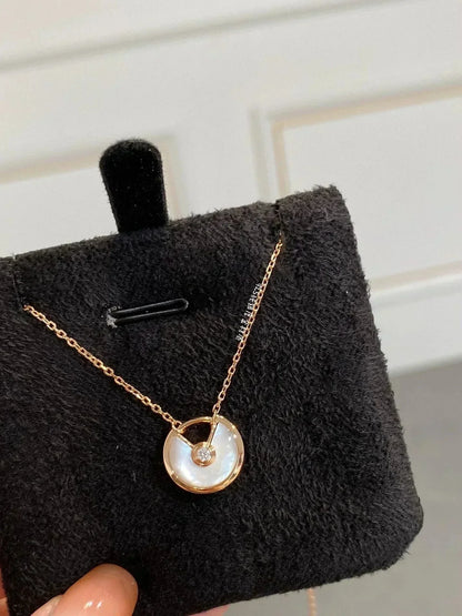 [Rosla Jewelry]AMULETTE ROSE GOLD MOP NECKLACE