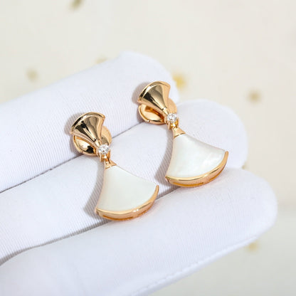 [Rosla Jewelry]DREAM MOP PINK GOLD EARRINGS