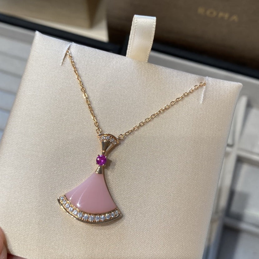 [Rosla Jewelry]DREAM NECKLACE PINK OPAL