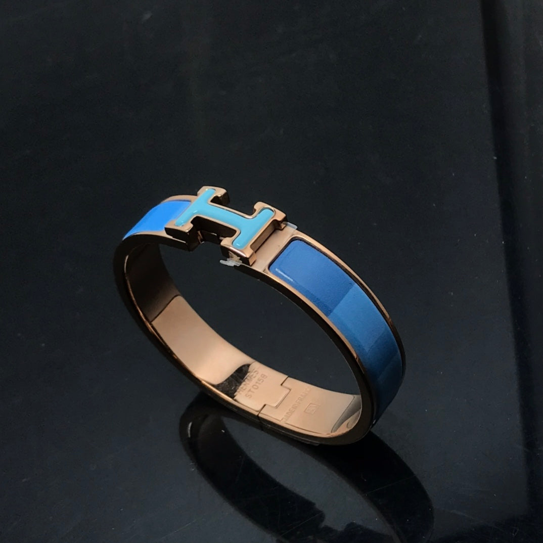 [Rosla Jewelry]H BRACELET BLUE RAINBOW CERAMIC