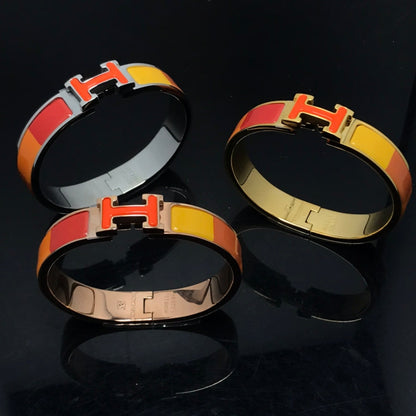 [Rosla Jewelry]H BRACELET ORANGE RAINBOW CERAMIC