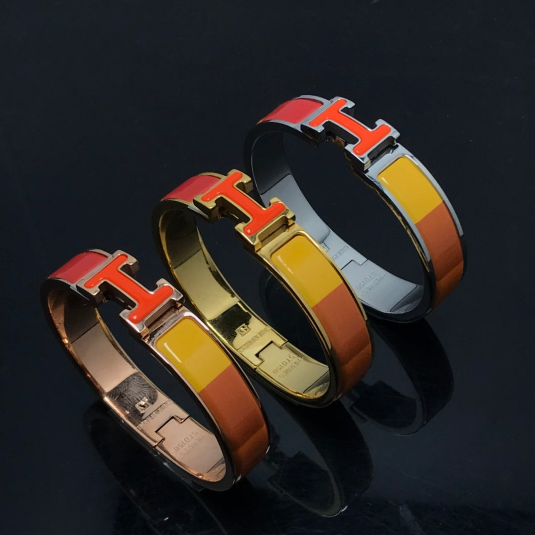 [Rosla Jewelry]H BRACELET ORANGE RAINBOW CERAMIC