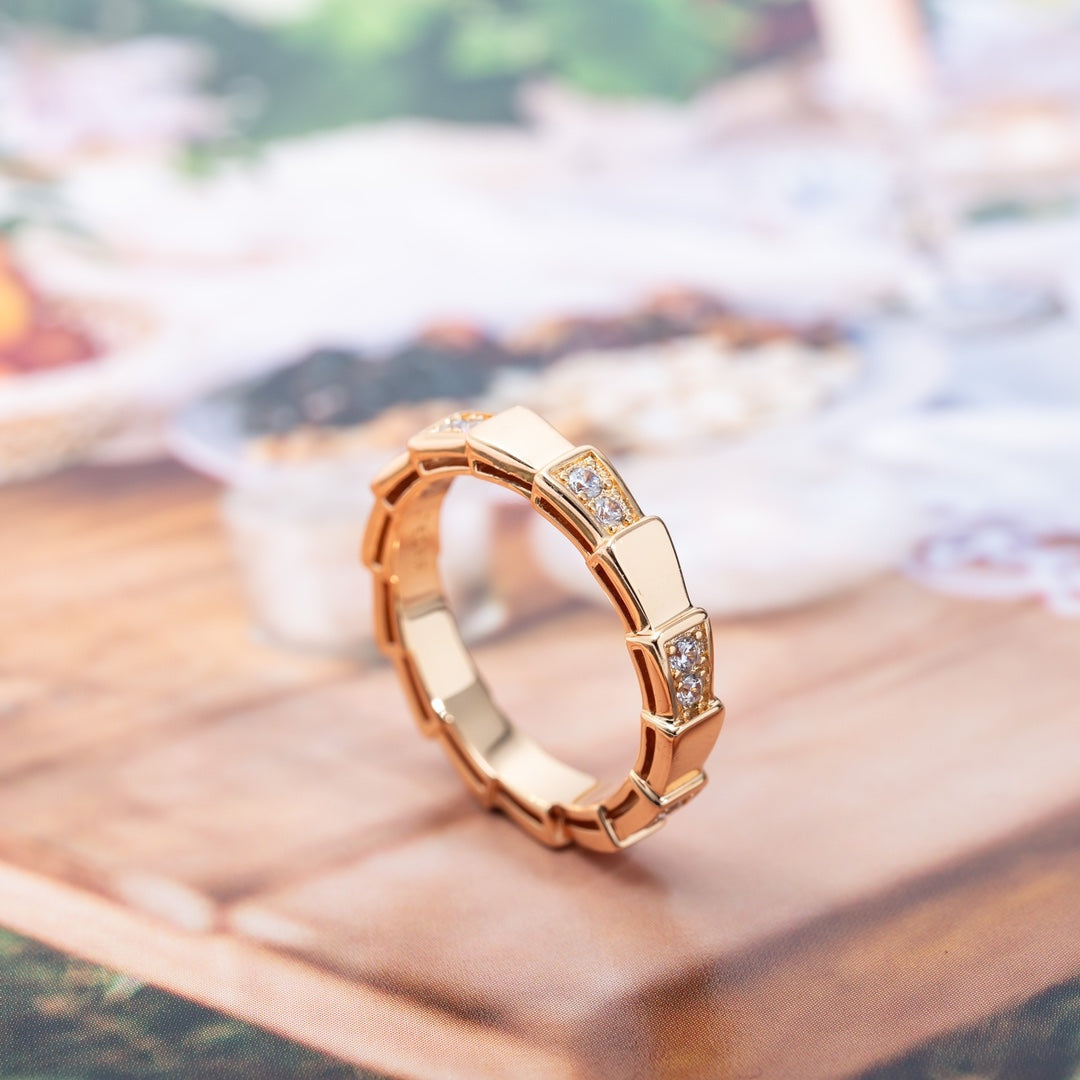 [Rosla Jewelry]SERPENTI RING PINK GOLD  3MM