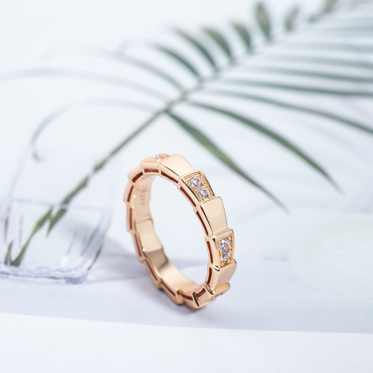 [Rosla Jewelry]SERPENTI RING PINK GOLD  3MM