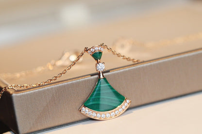 [Rosla Jewelry]DREAM NECKLACE MALACHITE DIAMOND