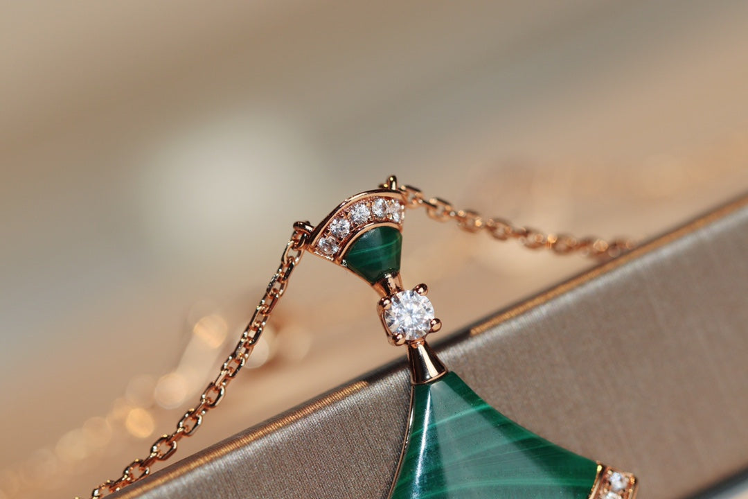 [Rosla Jewelry]DREAM NECKLACE MALACHITE DIAMOND