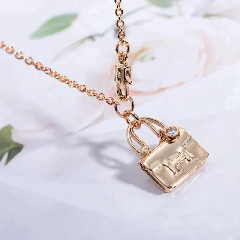 [Rosla Jewelry]AMULETTE PEDANT ROSE GOLD NECKLACE