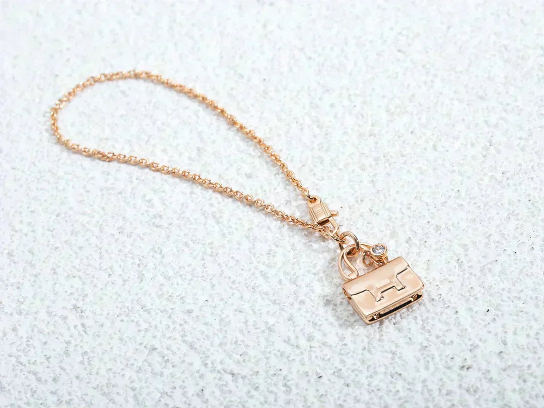 [Rosla Jewelry]AMULETTE PEDANT ROSE GOLD NECKLACE