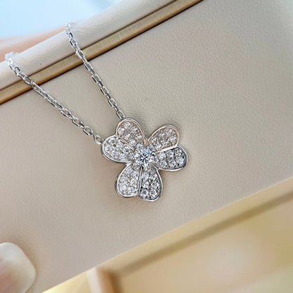 [Rosla Jewelry]CLOVER DIAMOND NECKLACE SILVER