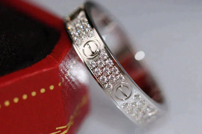 [Rosla Jewelry]LOVE RING 3.6MM DIAMOND PAVED