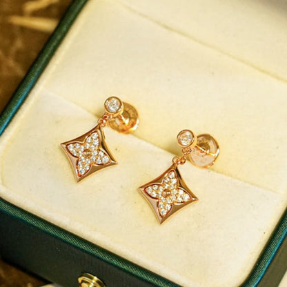 [Rosla Jewelry]STAR DIAMONDS EARRINGS GOLD