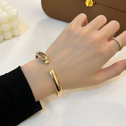 [Rosla Jewelry]PANTHERE GOLD OPEN BRACELET