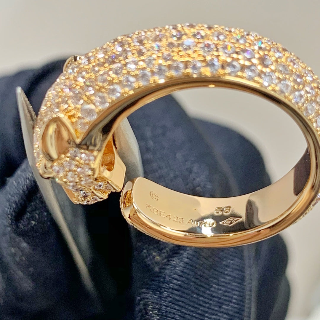 [Rosla Jewelry]PANTHERE PINK GOLD DIAMOND RING