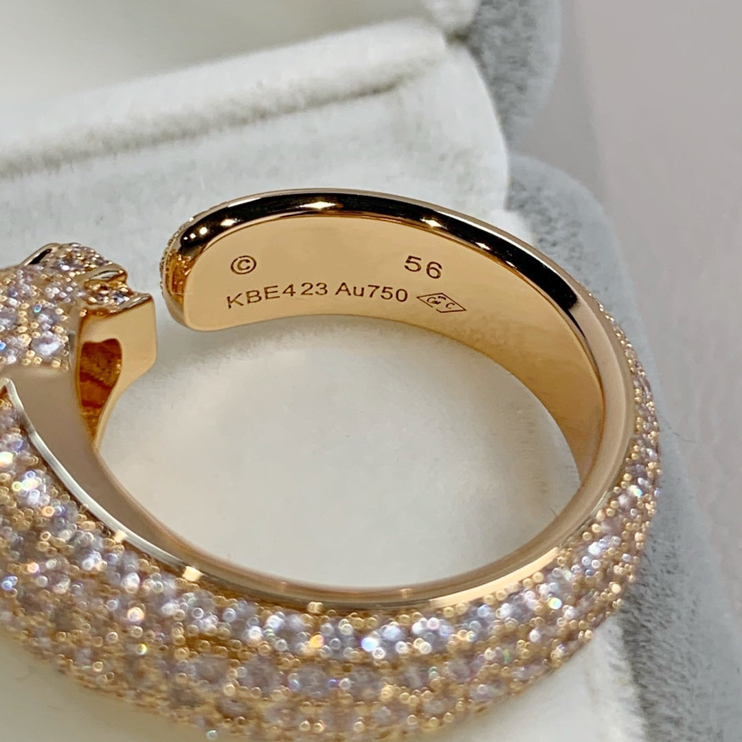 [Rosla Jewelry]PANTHERE PINK GOLD DIAMOND RING