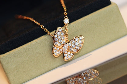 [Rosla Jewelry]BUTTERFLY DIAMOND NECKLACE