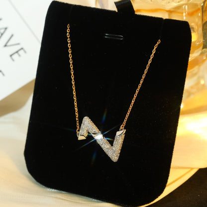 [Rosla Jewelry]VOLT SILVER DIAMOND PEDANT NECKLACE