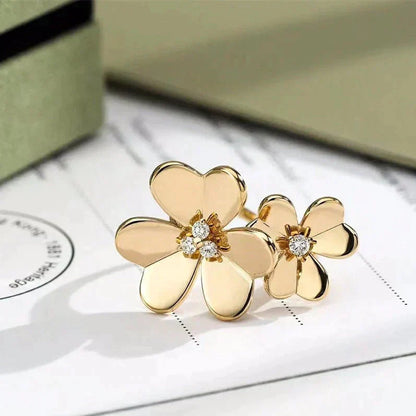 [Rosla Jewelry]CLOVER COMOS GOLD DIAMOND RING