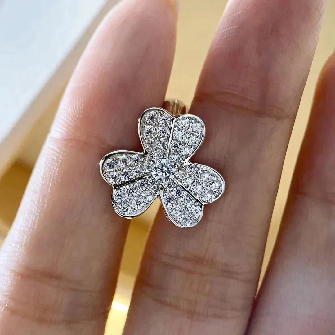 [Rosla Jewelry]CLOVER COMOS DIAMOND EARRINGS SILVER