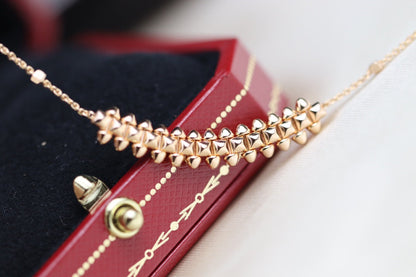 [Rosla Jewelry]CLASH PINK GOLD NECKLACE