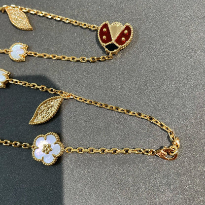 [Rosla Jewelry]LUCKY SPRING 15 MOTIFS GOLD NECKLACE