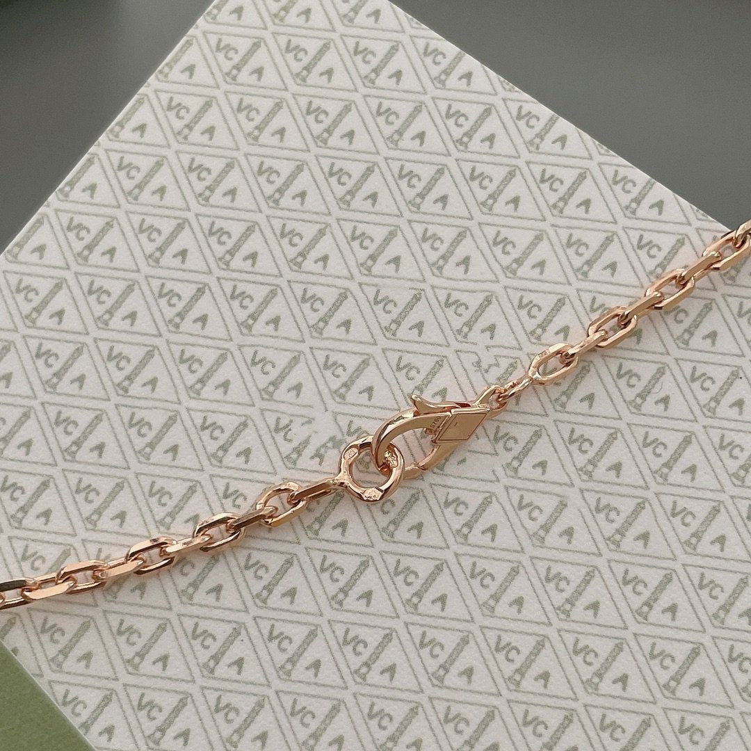 [Rosla Jewelry]LUCKY SPRING 15 MOTIFS ROSE GOLD NECKLACE