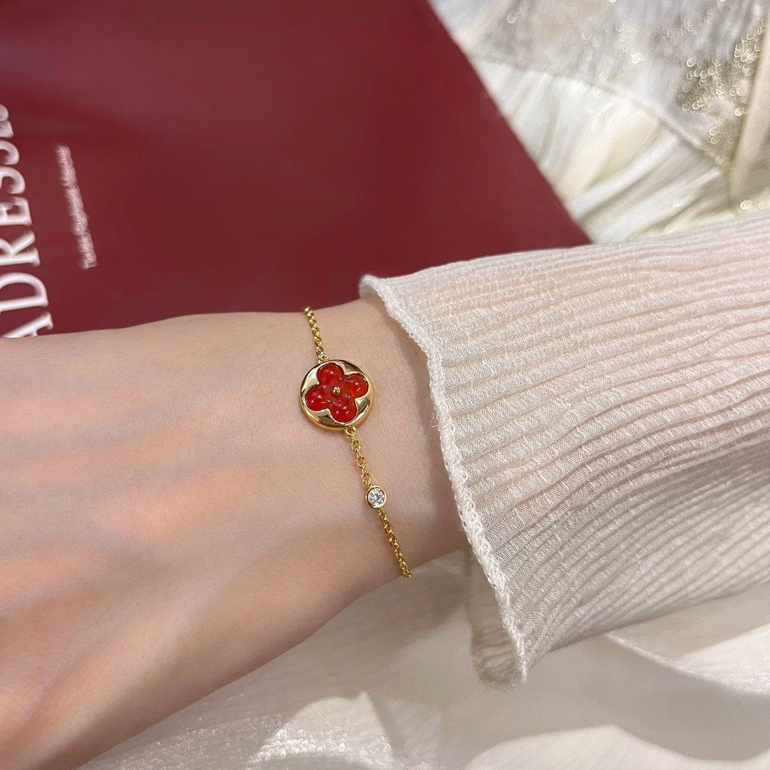 [Rosla Jewelry]SUN PEDANT CARNELIAN BRACELET