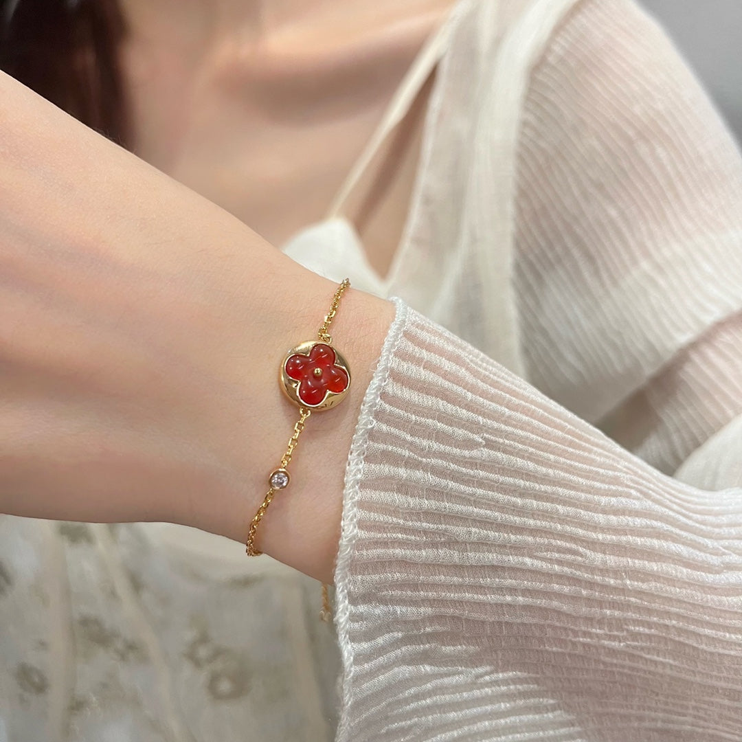 [Rosla Jewelry]SUN PEDANT CARNELIAN BRACELET