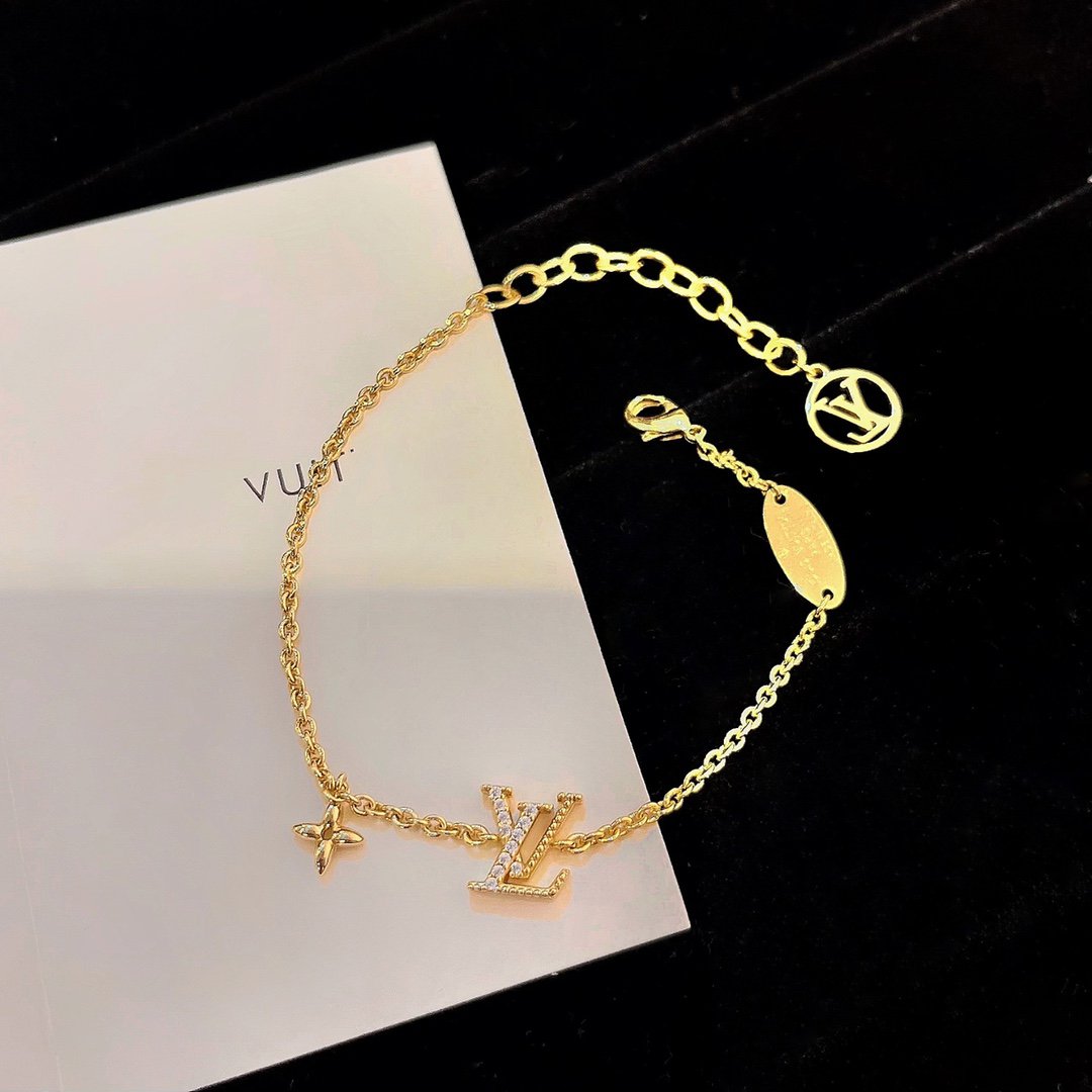 [Rosla Jewelry]LOGO STAR MOTIF GOLD BRACELET