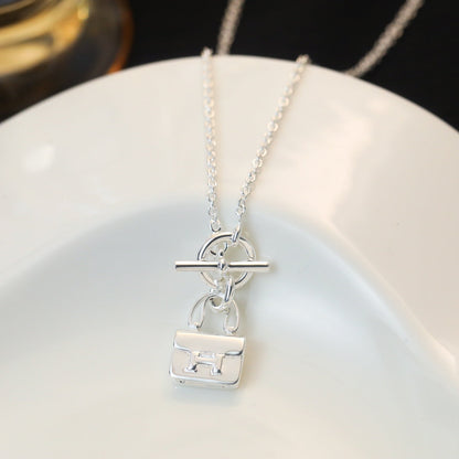 [Rosla Jewelry]POP H PEDANT SILVER NECKLACE