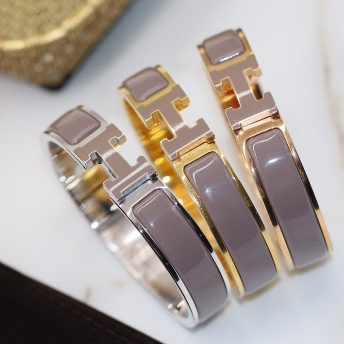 [Rosla Jewelry]H BRACELET 12MM BROWN