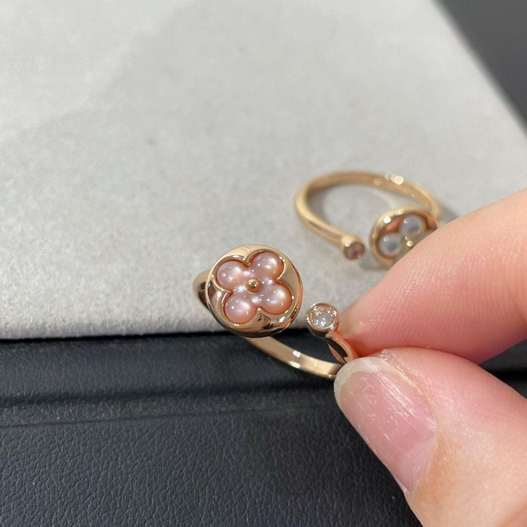 [Rosla Jewelry]SUN 1 DIAMOND PINK MOP RING