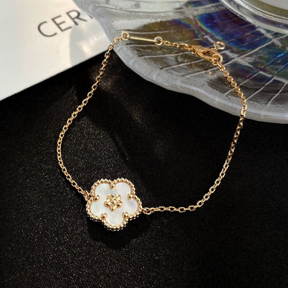 [Rosla Jewelry]LUCKY SPRING ROSE GOLD MOP BRACELET