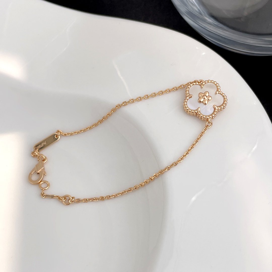 [Rosla Jewelry]LUCKY SPRING ROSE GOLD MOP BRACELET