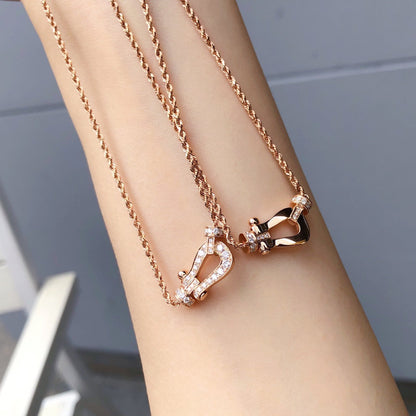 [Rosla Jewelry]FORCE 10 PINK GOLD DIAMOND NECKLACE