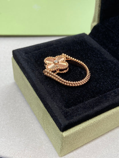 [Rosla Jewelry]CLOVER RIVERSIBLE ROSE GOLD RING