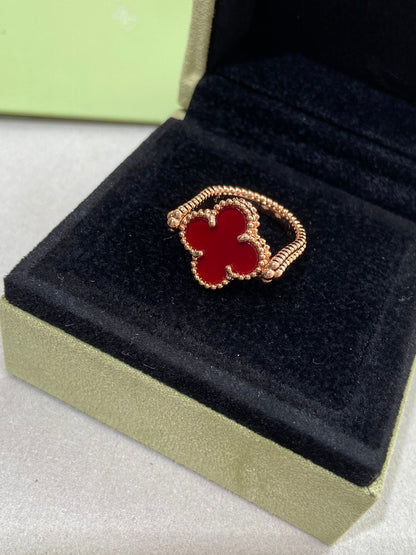 [Rosla Jewelry]CLOVER RIVERSIBLE ROSE GOLD RING