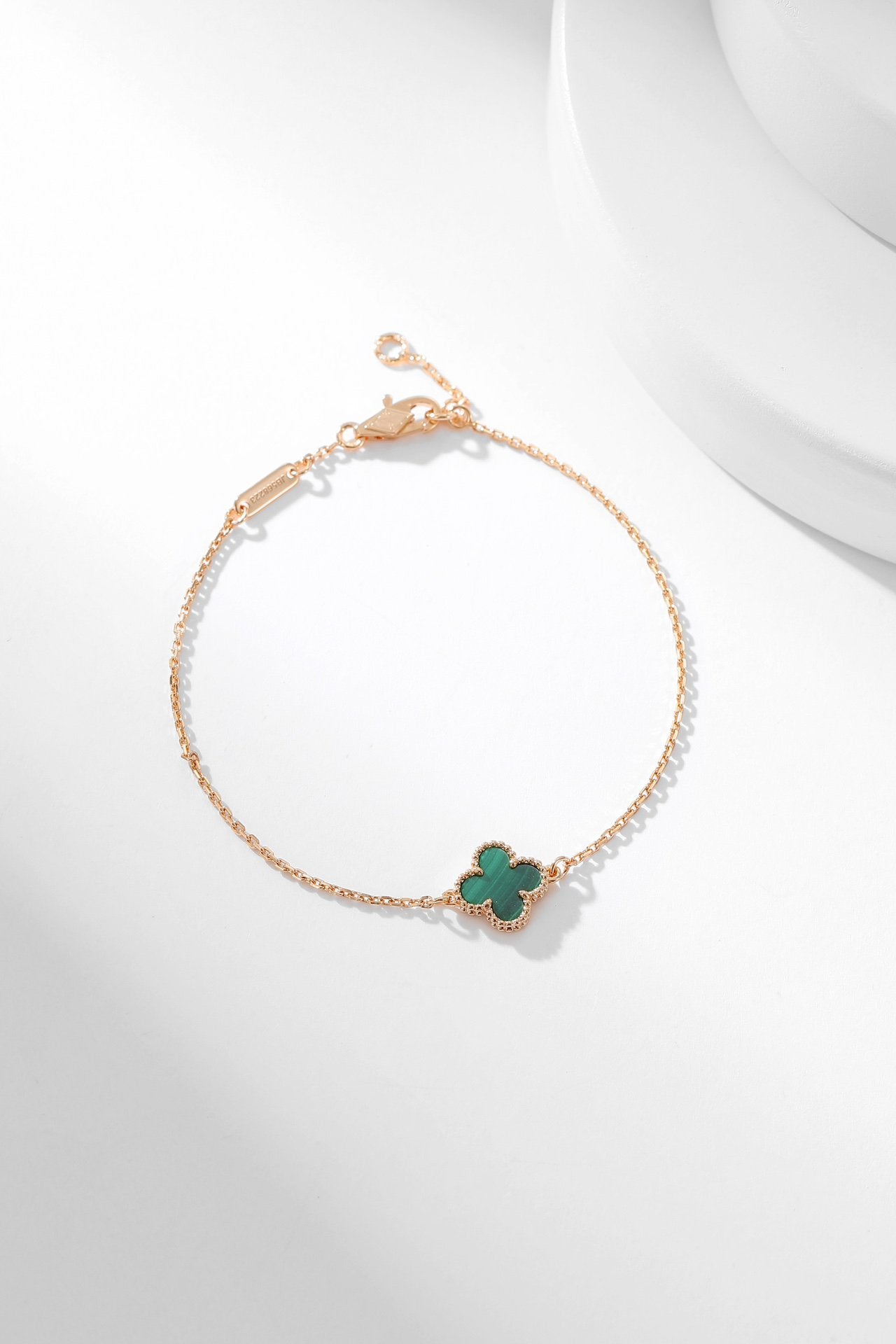 [Rosla Jewelry]CLOVER BRACELET MALACHITE 1 MOTIF